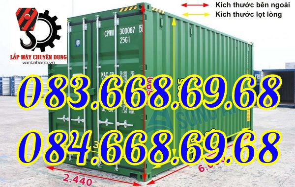 cho thuê công 20 feet, container 20 feet dài 6m
